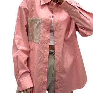 CAMICIA TASCA PAILLETTES