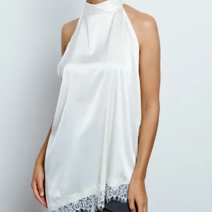 TOP ASIMMETRICO CON PIZZO TO26WZEC8632